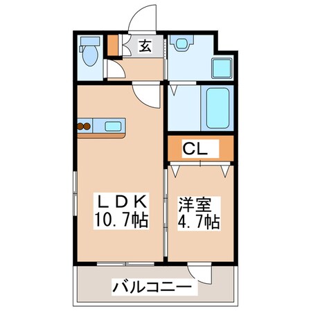 アクシス新屋敷の物件間取画像